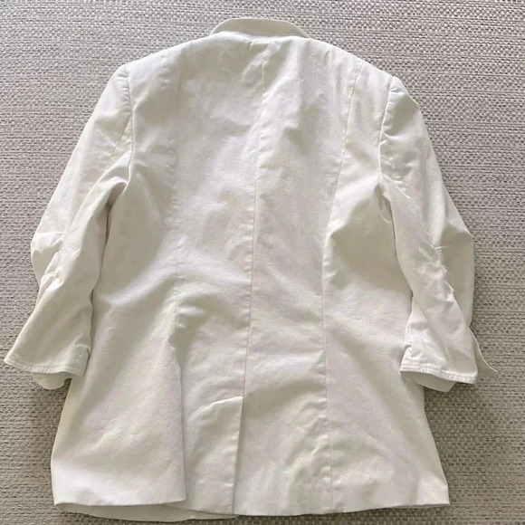 Cinq a Cept white blazer size 10 - Picture 6 of 8